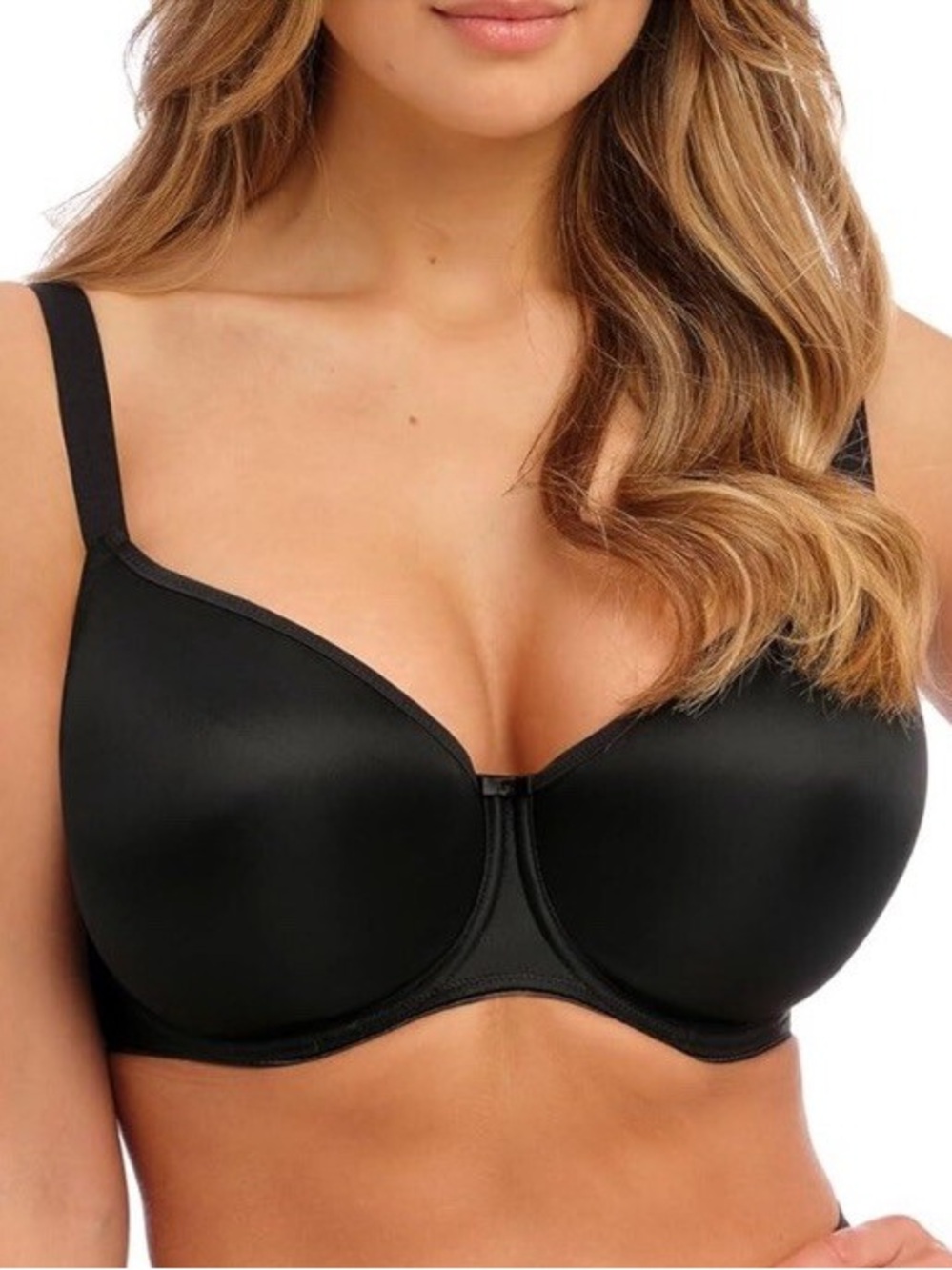 Fantasie Smoothing Balconette Underwire T-Shirt Bra NWT Black Size 36I US 36G UK